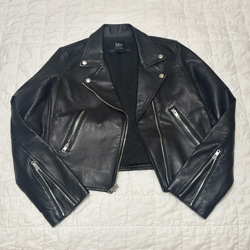 laer 100% genuine leather jacket